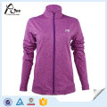 Melange Frauen Warm Zip-up Laufoberteile Laufbekleidung